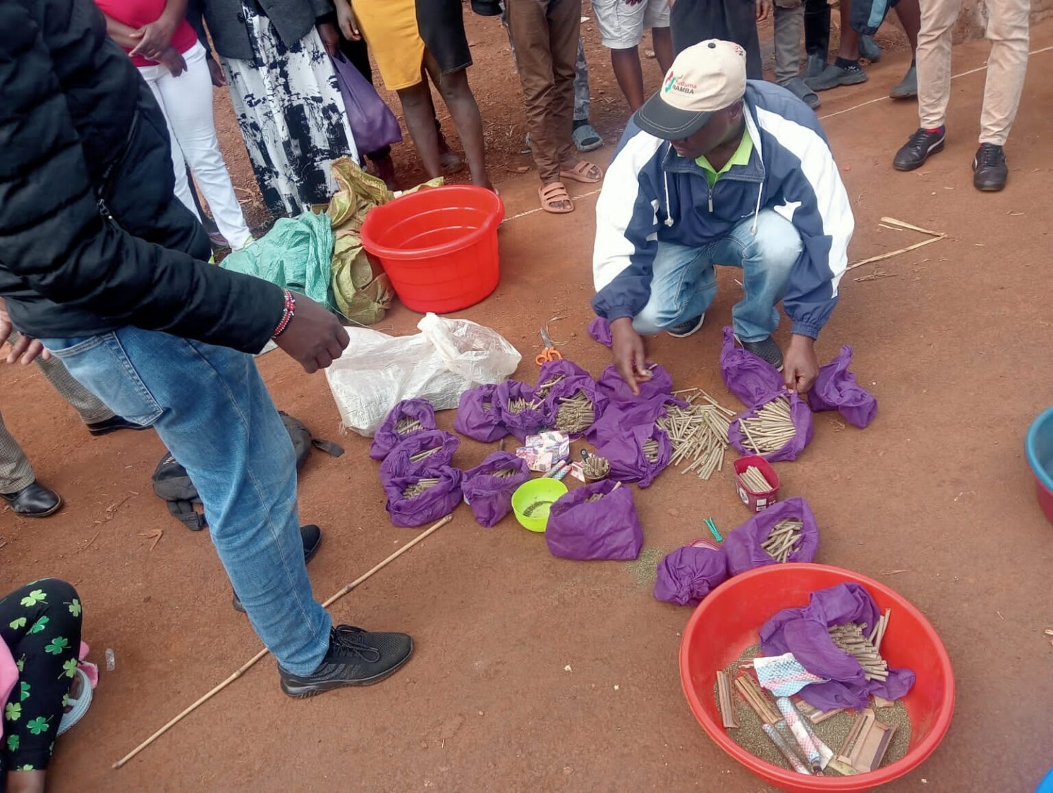 A drug haul nabbed in Riabai, Kiambu